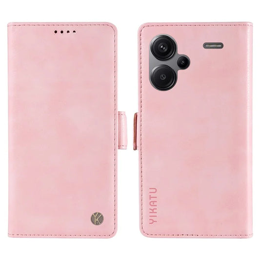 YIKATU YK-007 For Xiaomi Redmi Note 13 Pro+ 5G Wallet Case Magnetic Clasp Leather Phone Cover