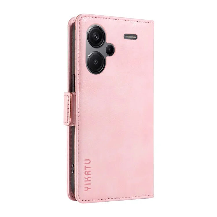 YIKATU YK-007 For Xiaomi Redmi Note 13 Pro+ 5G Wallet Case Magnetic Clasp Leather Phone Cover