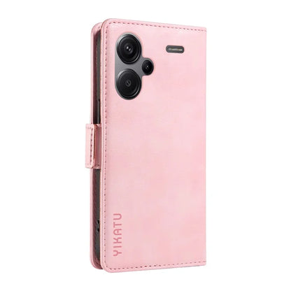 YIKATU YK-007 For Xiaomi Redmi Note 13 Pro+ 5G Wallet Case Magnetic Clasp Leather Phone Cover