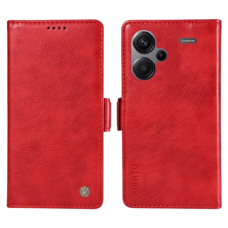 YIKATU YK-007 For Xiaomi Redmi Note 13 Pro+ 5G Wallet Case Magnetic Clasp Leather Phone Cover