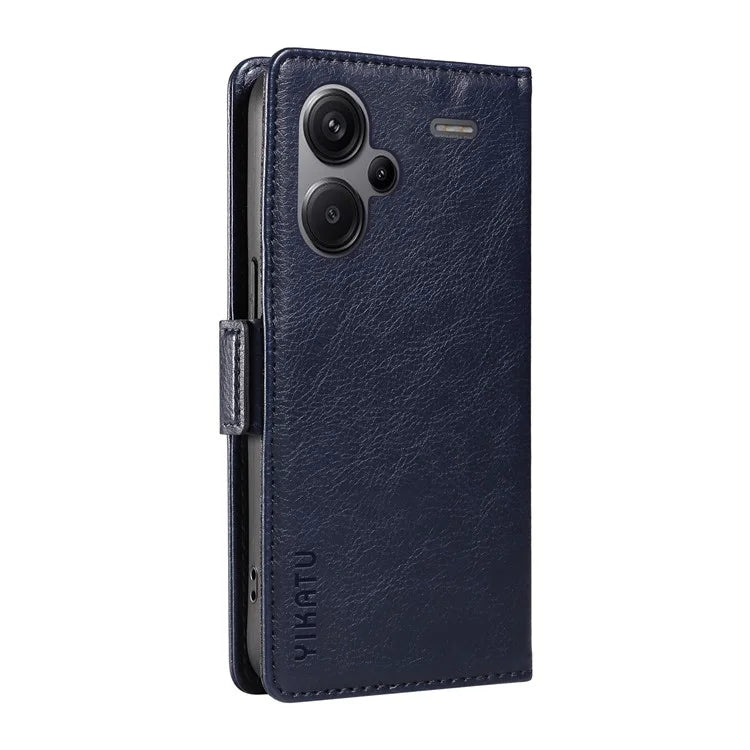 YIKATU YK-007 For Xiaomi Redmi Note 13 Pro+ 5G Wallet Case Magnetic Clasp Leather Phone Cover