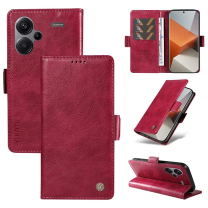 YIKATU YK-007 For Xiaomi Redmi Note 13 Pro+ 5G Wallet Case Magnetic Clasp Leather Phone Cover