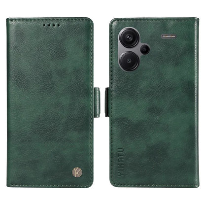 YIKATU YK-007 For Xiaomi Redmi Note 13 Pro+ 5G Wallet Case Magnetic Clasp Leather Phone Cover