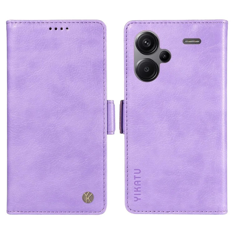 YIKATU YK-007 For Xiaomi Redmi Note 13 Pro+ 5G Wallet Case Magnetic Clasp Leather Phone Cover