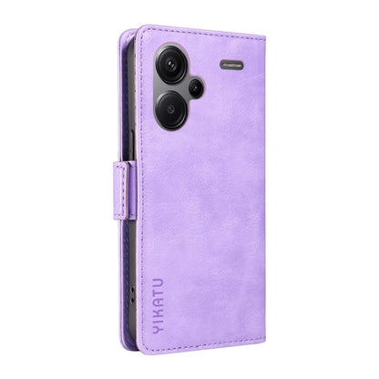 YIKATU YK-007 For Xiaomi Redmi Note 13 Pro+ 5G Wallet Case Magnetic Clasp Leather Phone Cover