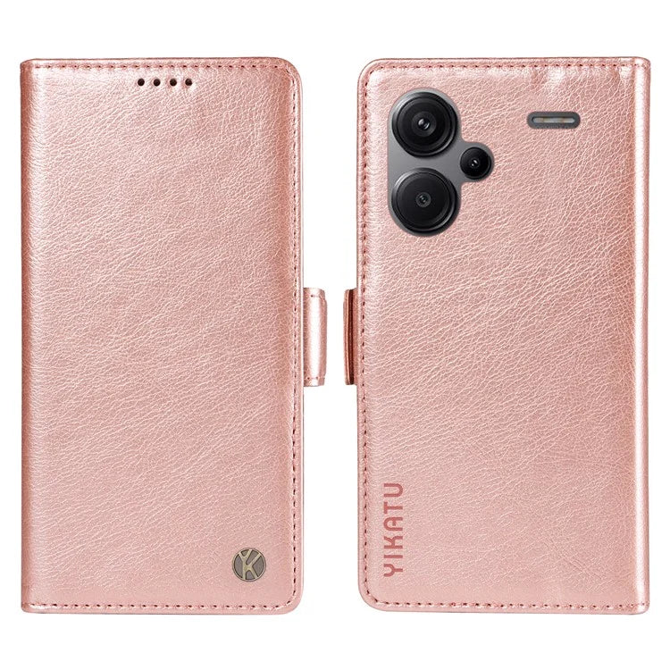 YIKATU YK-007 For Xiaomi Redmi Note 13 Pro+ 5G Wallet Case Magnetic Clasp Leather Phone Cover