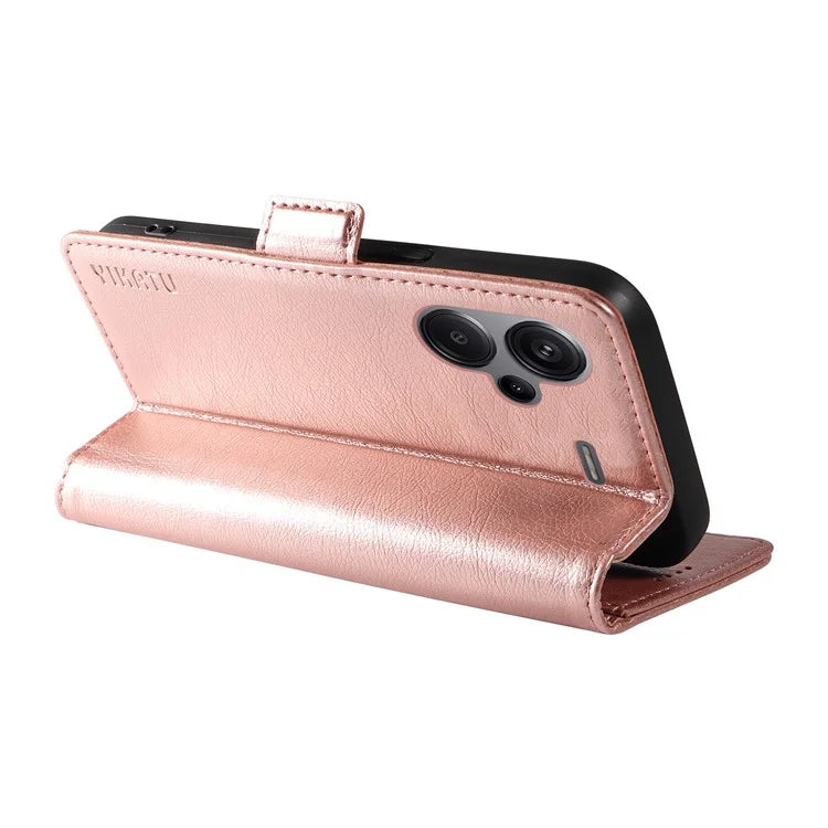 YIKATU YK-007 For Xiaomi Redmi Note 13 Pro+ 5G Wallet Case Magnetic Clasp Leather Phone Cover