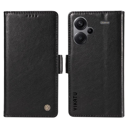 YIKATU YK-007 For Xiaomi Redmi Note 13 Pro+ 5G Wallet Case Magnetic Clasp Leather Phone Cover