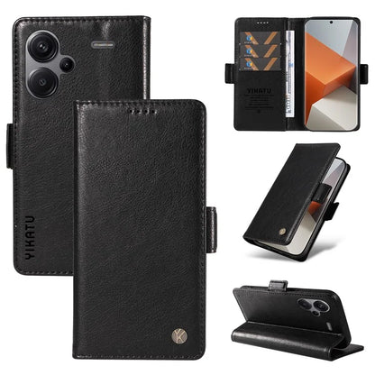 YIKATU YK-007 For Xiaomi Redmi Note 13 Pro+ 5G Wallet Case Magnetic Clasp Leather Phone Cover