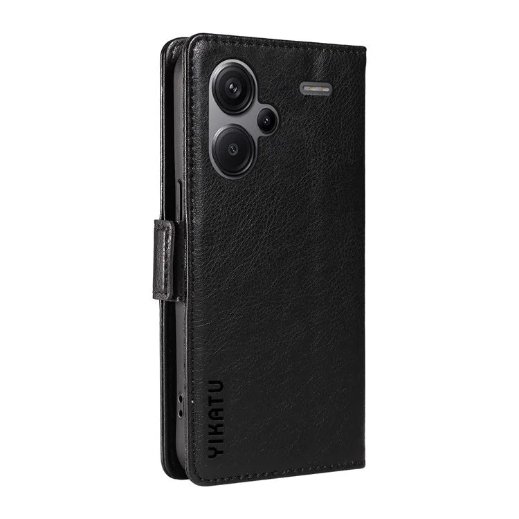 YIKATU YK-007 For Xiaomi Redmi Note 13 Pro+ 5G Wallet Case Magnetic Clasp Leather Phone Cover