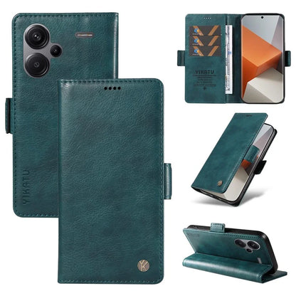 YIKATU YK-007 For Xiaomi Redmi Note 13 Pro+ 5G Wallet Case Magnetic Clasp Leather Phone Cover