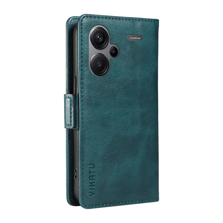YIKATU YK-007 For Xiaomi Redmi Note 13 Pro+ 5G Wallet Case Magnetic Clasp Leather Phone Cover