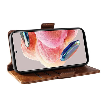 YIKATU YK-007 For Xiaomi Redmi Note 12 4G Phone Case Wallet Leather Cover Litchi Texture
