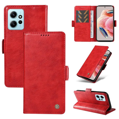 YIKATU YK-007 For Xiaomi Redmi Note 12 4G Phone Case Wallet Leather Cover Litchi Texture