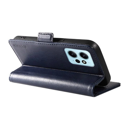 YIKATU YK-007 For Xiaomi Redmi Note 12 4G Phone Case Wallet Leather Cover Litchi Texture