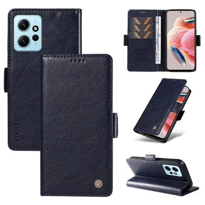 YIKATU YK-007 For Xiaomi Redmi Note 12 4G Phone Case Wallet Leather Cover Litchi Texture