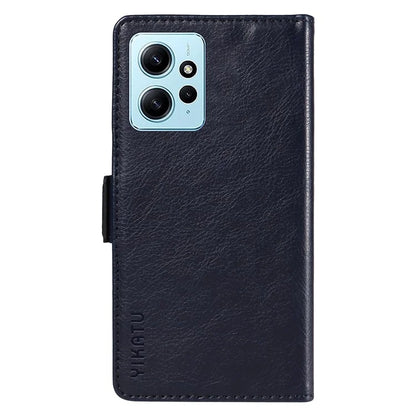 YIKATU YK-007 For Xiaomi Redmi Note 12 4G Phone Case Wallet Leather Cover Litchi Texture