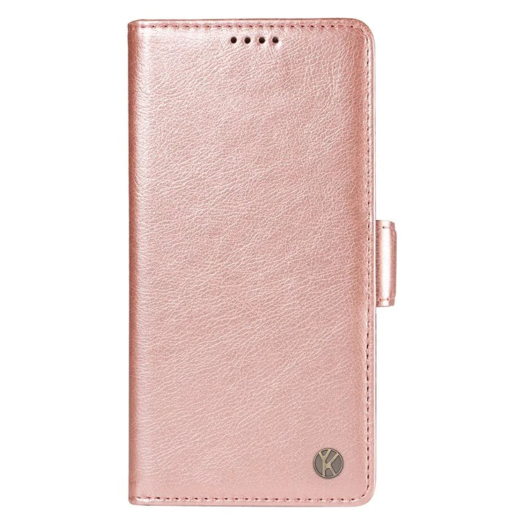 YIKATU YK-007 For Xiaomi Redmi Note 12 4G Phone Case Wallet Leather Cover Litchi Texture