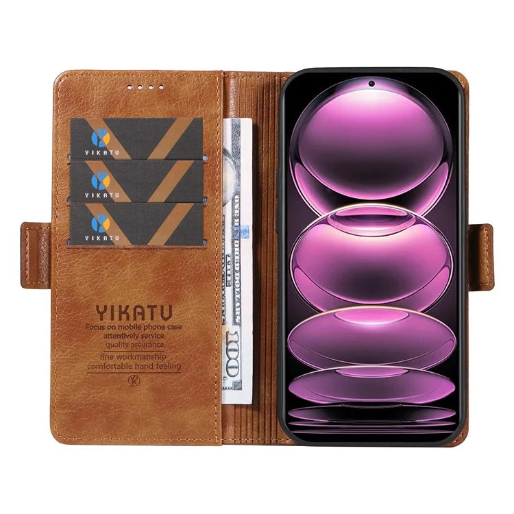 YIKATU YK-007 For Xiaomi Redmi Note 12 Pro 5G / 12 Pro Speed 5G / Poco X5 Pro 5G Leather Case Phone Cover