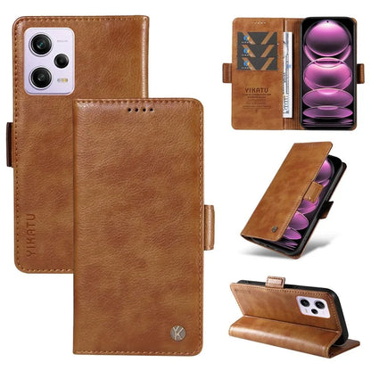 YIKATU YK-007 For Xiaomi Redmi Note 12 Pro 5G / 12 Pro Speed 5G / Poco X5 Pro 5G Leather Case Phone Cover