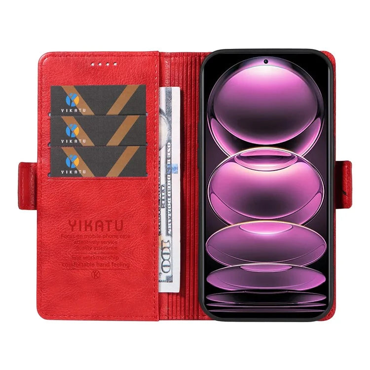 YIKATU YK-007 For Xiaomi Redmi Note 12 Pro 5G / 12 Pro Speed 5G / Poco X5 Pro 5G Leather Case Phone Cover