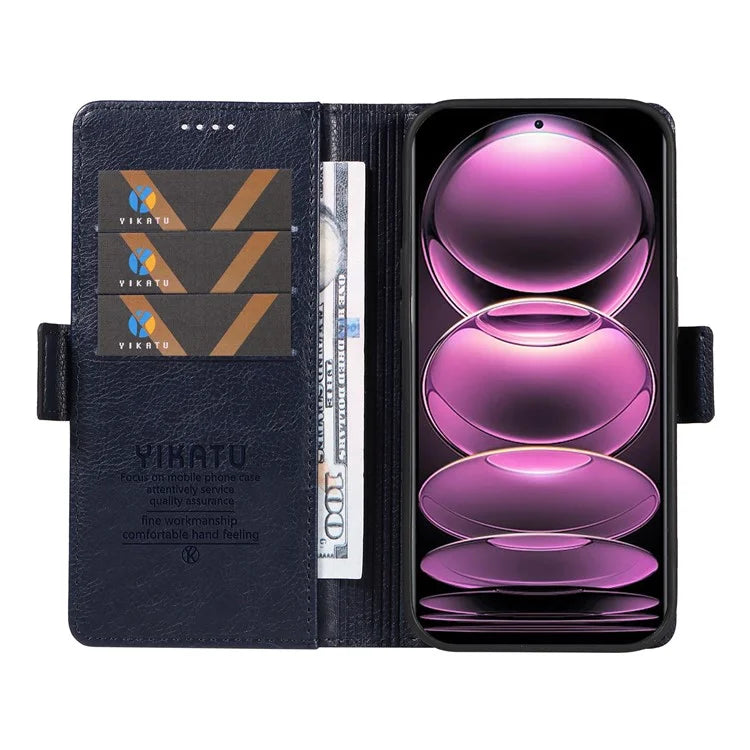 YIKATU YK-007 For Xiaomi Redmi Note 12 Pro 5G / 12 Pro Speed 5G / Poco X5 Pro 5G Leather Case Phone Cover