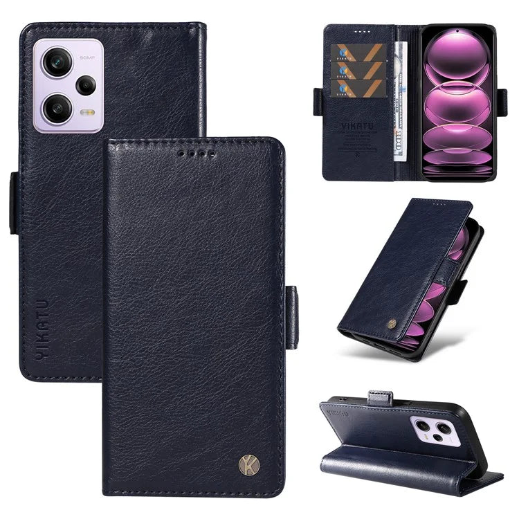 YIKATU YK-007 For Xiaomi Redmi Note 12 Pro 5G / 12 Pro Speed 5G / Poco X5 Pro 5G Leather Case Phone Cover