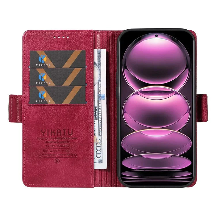 YIKATU YK-007 For Xiaomi Redmi Note 12 Pro 5G / 12 Pro Speed 5G / Poco X5 Pro 5G Leather Case Phone Cover