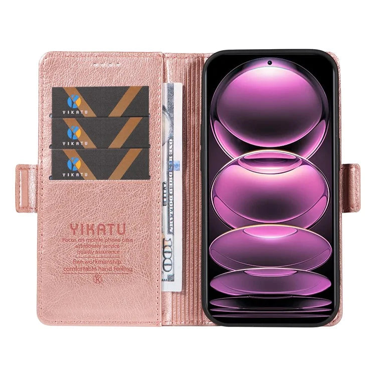 YIKATU YK-007 For Xiaomi Redmi Note 12 Pro 5G / 12 Pro Speed 5G / Poco X5 Pro 5G Leather Case Phone Cover