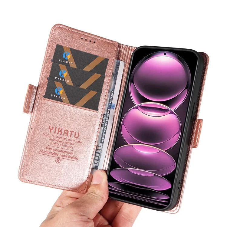 YIKATU YK-007 For Xiaomi Redmi Note 12 Pro 5G / 12 Pro Speed 5G / Poco X5 Pro 5G Leather Case Phone Cover