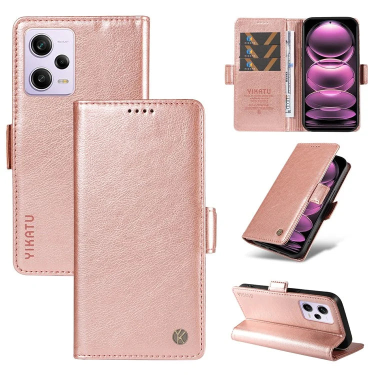 YIKATU YK-007 For Xiaomi Redmi Note 12 Pro 5G / 12 Pro Speed 5G / Poco X5 Pro 5G Leather Case Phone Cover