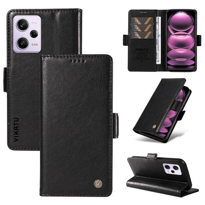 YIKATU YK-007 For Xiaomi Redmi Note 12 Pro 5G / 12 Pro Speed 5G / Poco X5 Pro 5G Leather Case Phone Cover