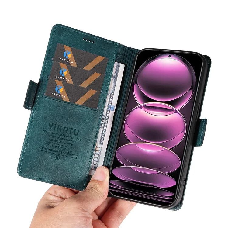 YIKATU YK-007 For Xiaomi Redmi Note 12 Pro 5G / 12 Pro Speed 5G / Poco X5 Pro 5G Leather Case Phone Cover