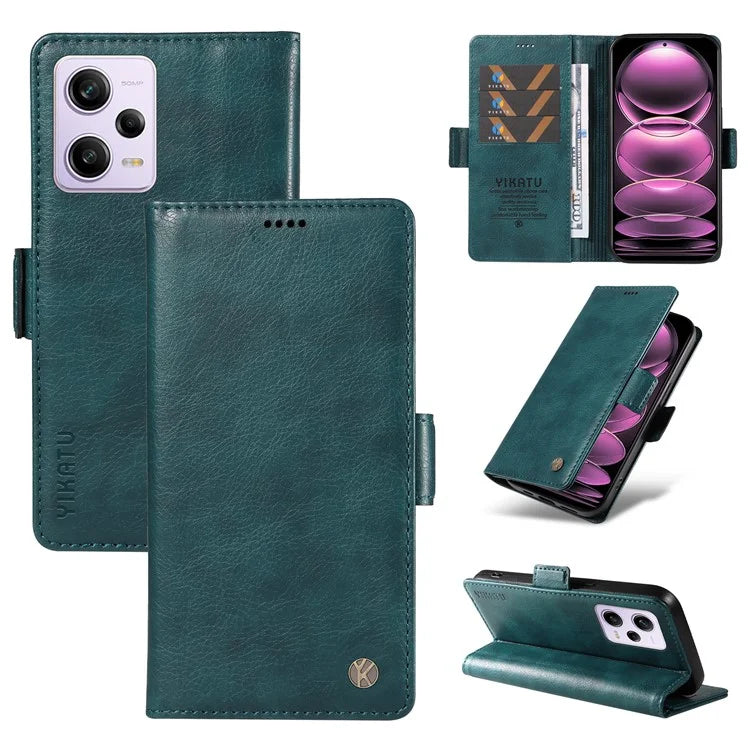 YIKATU YK-007 For Xiaomi Redmi Note 12 Pro 5G / 12 Pro Speed 5G / Poco X5 Pro 5G Leather Case Phone Cover