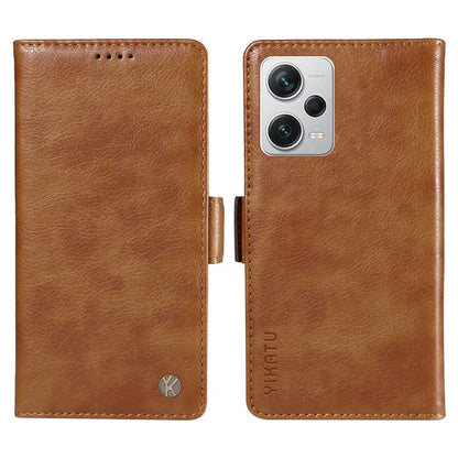 YIKATU YK-007 For Xiaomi Redmi Note 12 Pro+ 5G Case PU Leather Phone Cover with Wallet