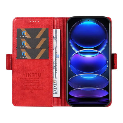 YIKATU YK-007 For Xiaomi Redmi Note 12 Pro+ 5G Case PU Leather Phone Cover with Wallet