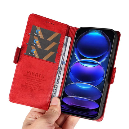 YIKATU YK-007 For Xiaomi Redmi Note 12 Pro+ 5G Case PU Leather Phone Cover with Wallet