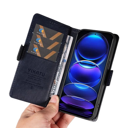 YIKATU YK-007 For Xiaomi Redmi Note 12 Pro+ 5G Case PU Leather Phone Cover with Wallet