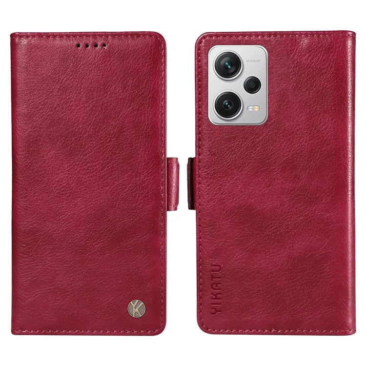 YIKATU YK-007 For Xiaomi Redmi Note 12 Pro+ 5G Case PU Leather Phone Cover with Wallet
