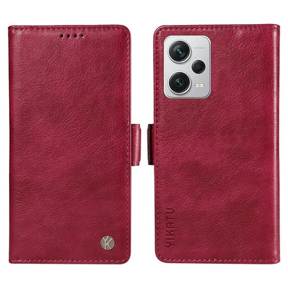 YIKATU YK-007 For Xiaomi Redmi Note 12 Pro+ 5G Case PU Leather Phone Cover with Wallet