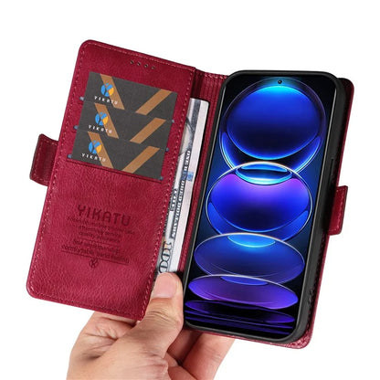 YIKATU YK-007 For Xiaomi Redmi Note 12 Pro+ 5G Case PU Leather Phone Cover with Wallet