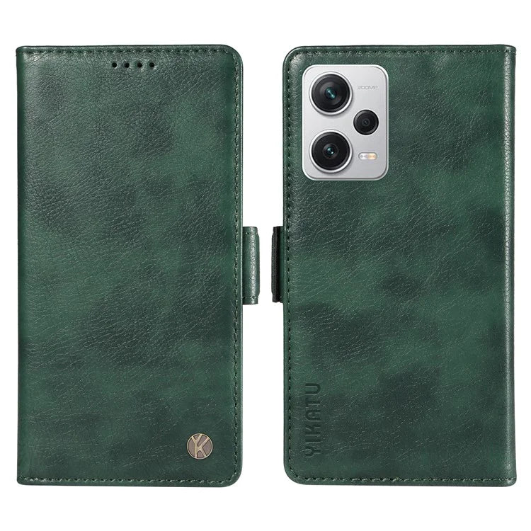YIKATU YK-007 For Xiaomi Redmi Note 12 Pro+ 5G Case PU Leather Phone Cover with Wallet