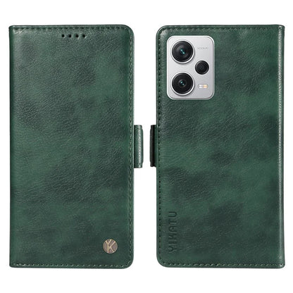 YIKATU YK-007 For Xiaomi Redmi Note 12 Pro+ 5G Case PU Leather Phone Cover with Wallet
