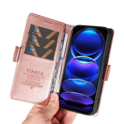 YIKATU YK-007 For Xiaomi Redmi Note 12 Pro+ 5G Case PU Leather Phone Cover with Wallet