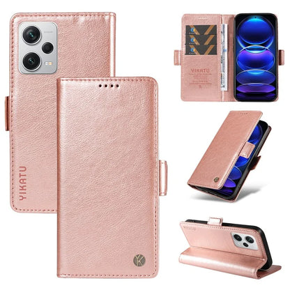 YIKATU YK-007 For Xiaomi Redmi Note 12 Pro+ 5G Case PU Leather Phone Cover with Wallet