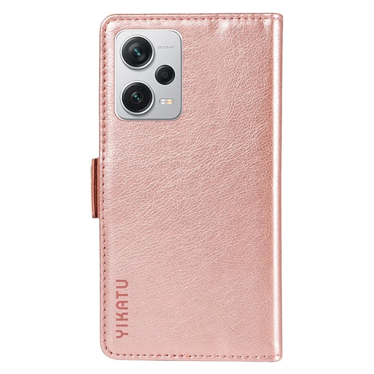 YIKATU YK-007 For Xiaomi Redmi Note 12 Pro+ 5G Case PU Leather Phone Cover with Wallet