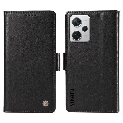 YIKATU YK-007 For Xiaomi Redmi Note 12 Pro+ 5G Case PU Leather Phone Cover with Wallet
