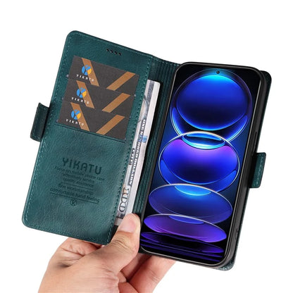 YIKATU YK-007 For Xiaomi Redmi Note 12 Pro+ 5G Case PU Leather Phone Cover with Wallet