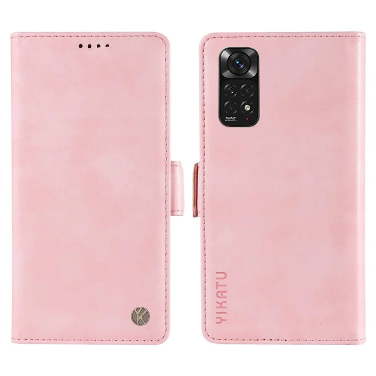YIKATU YK-007 For Xiaomi Redmi Note 12S 4G / Note 11 4G (Qualcomm) / Note 11S 4G Case Leather Litchi Texture Phone Cover
