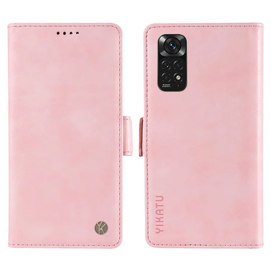 YIKATU YK-007 For Xiaomi Redmi Note 12S 4G / Note 11 4G (Qualcomm) / Note 11S 4G Case Leather Litchi Texture Phone Cover